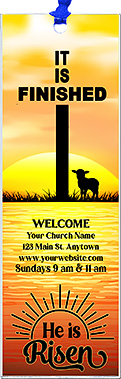 God Will Help You is our original design for custom bookmarks for church welcome gifts, personalized with your church information for first time visitors.