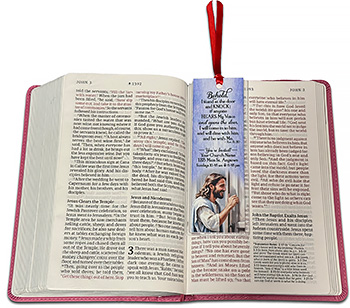 Put together a church welcome bag, personalized with your church information, on items such as bookmarks, that visitors can slip into their Bibles.