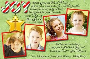 Joy To The World Christian Photo Christmas Cards